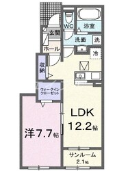 サンシャインヒルズⅢ　Ａの物件間取画像